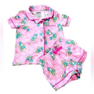 Smurfs Pink Cartoon Character Pajama Set 2T